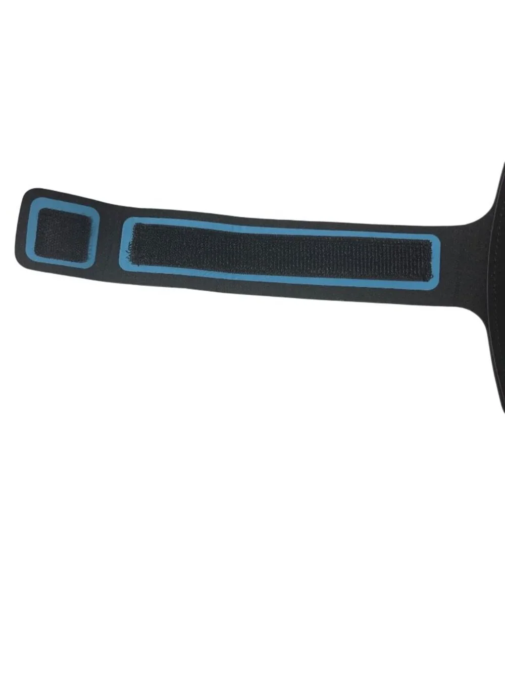 Adjustable Black & Blue Smartphone Armband Transparent Touch Screen Cover